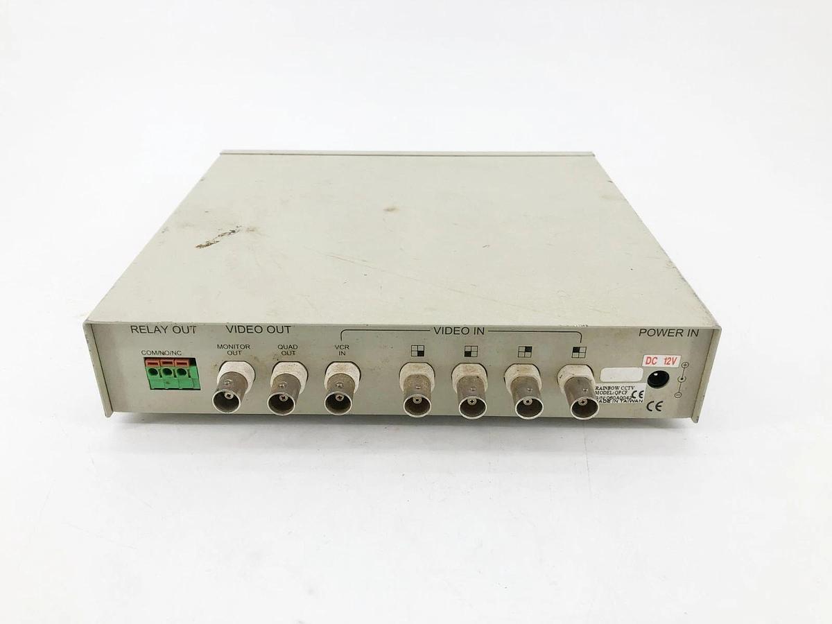Used Rainbow CCTV Model QPCF Color Quad Processor 12VDC