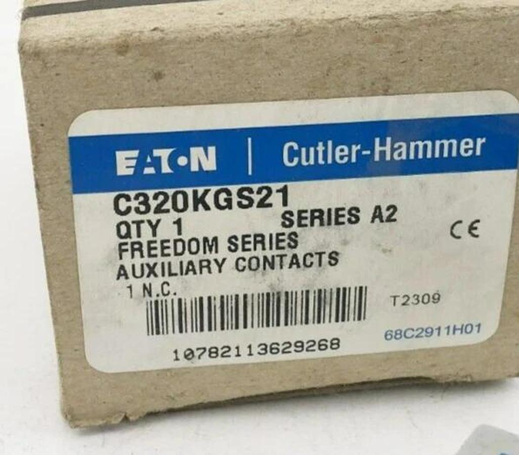 New Eaton Cutler Hammer C320KGS21 Auxiliary Contact 1NC Series A2