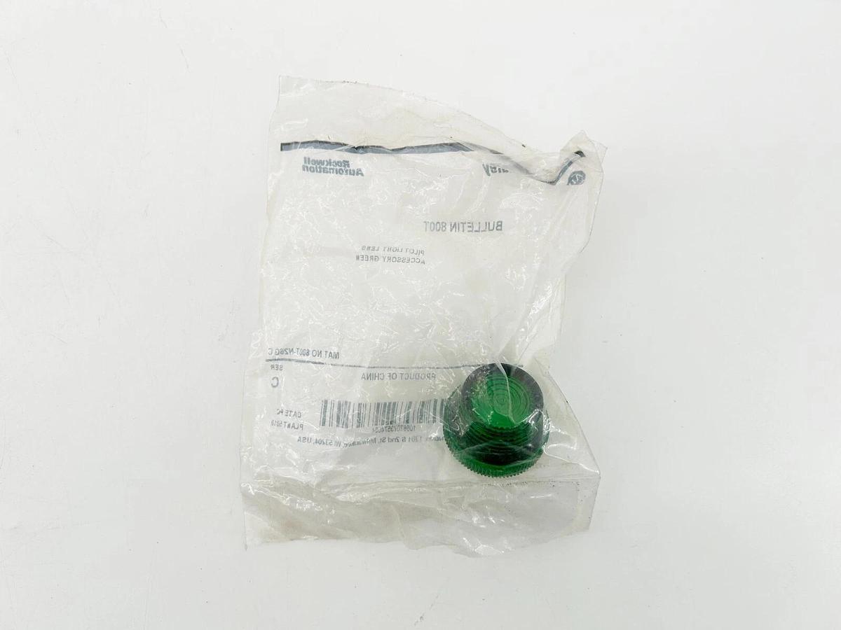 New Lot of 3 Allen Bradley 800T-N26G Pushbutton Green Cap For Pilot Light Ser.C