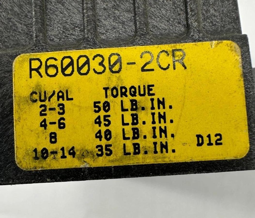 Used Lot of 5 Bussmann R60030-2CR Fuse Holder 2 Pole 600V 30A