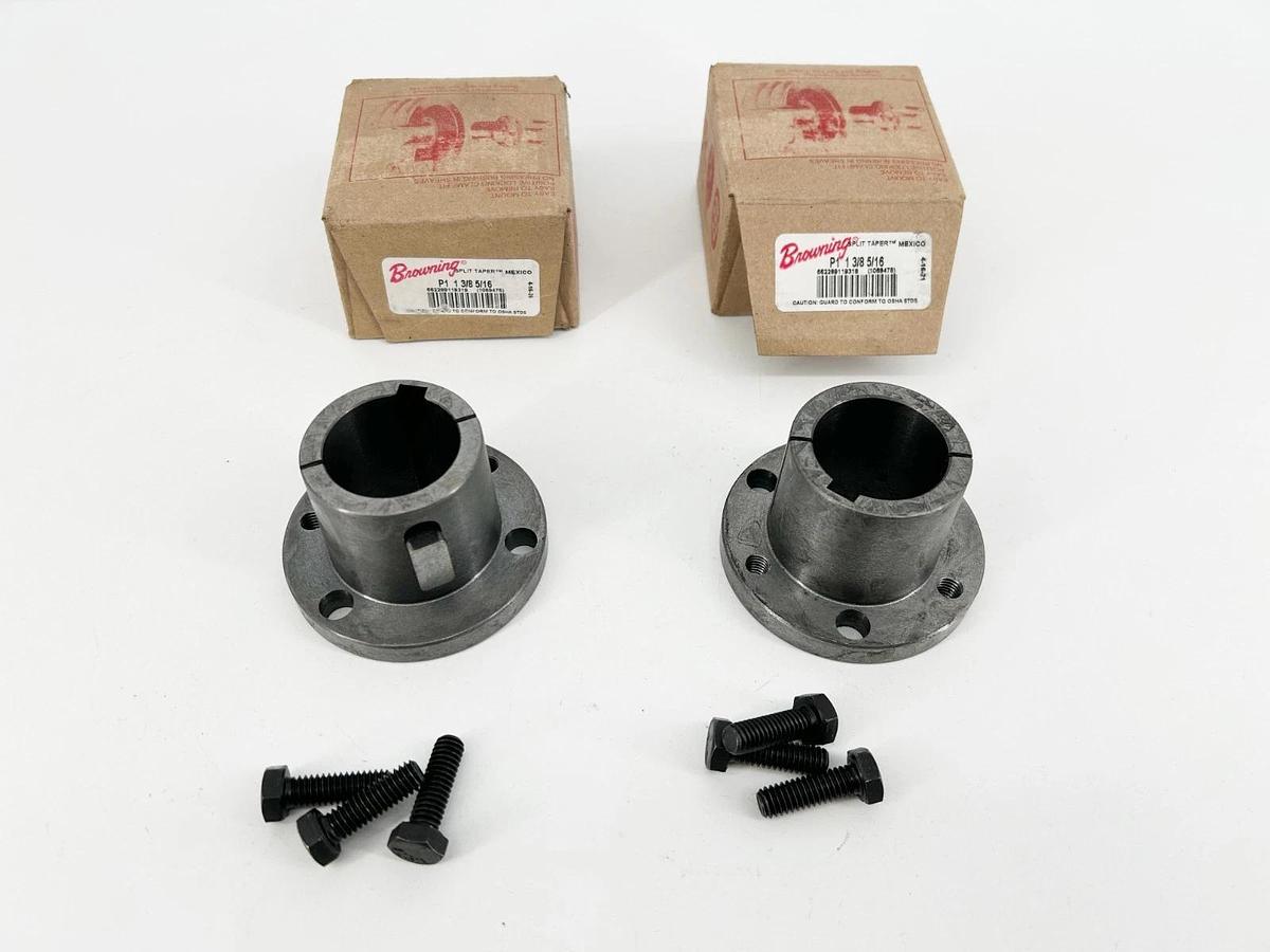 Lot of 2 New Browning P1 1 3/8 5/16 Split Taper Bushings 1069475