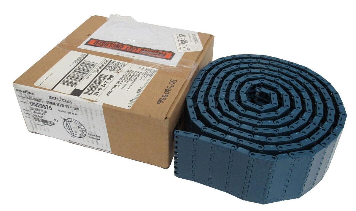 New Rexnord LF RHMP-84MM TableTop Chain 10144177 10FT.