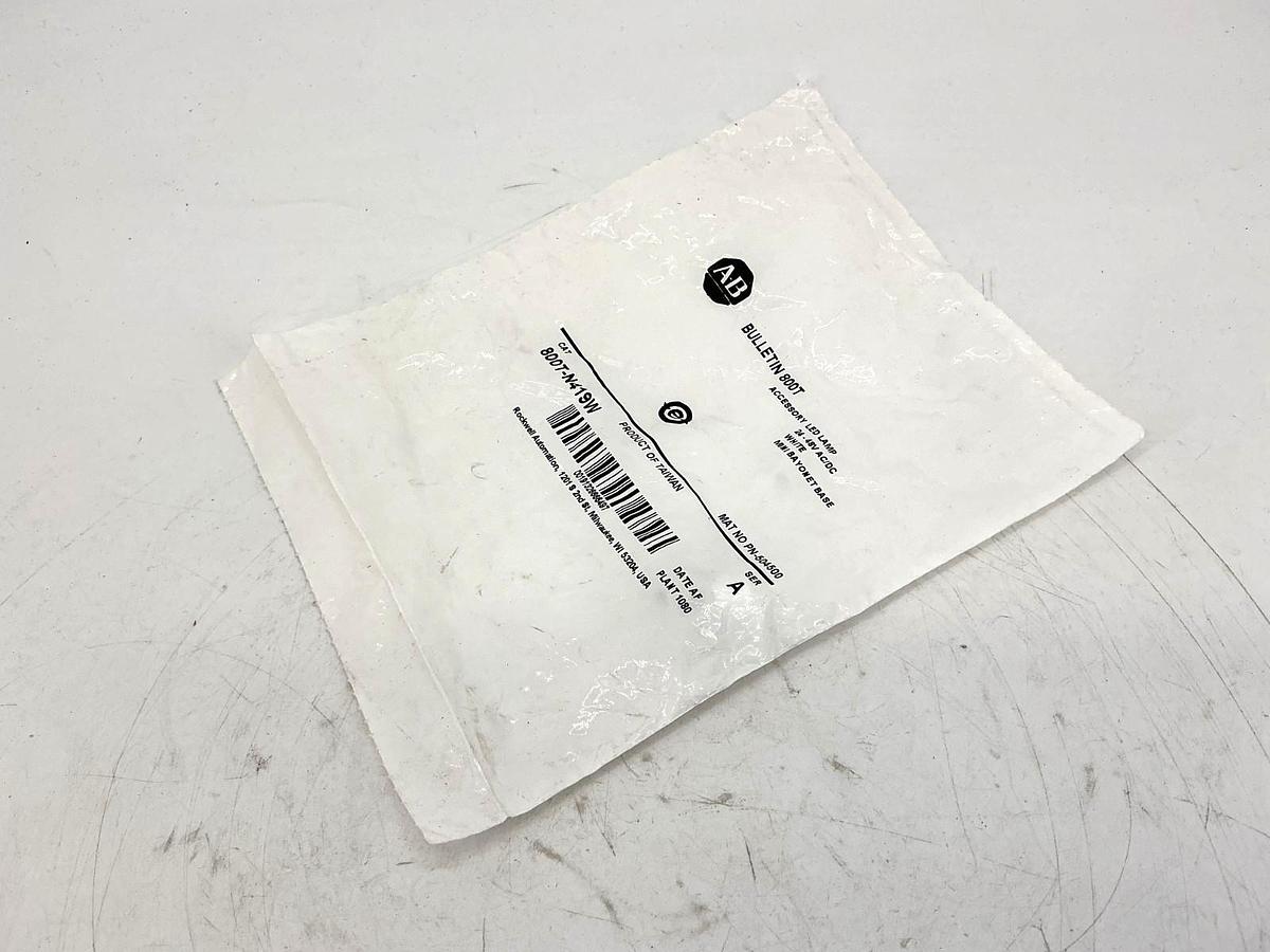 New Allen Bradley 800T-N419W Ser A Pilot Light Accessory LED Lamp Bulb 48V White