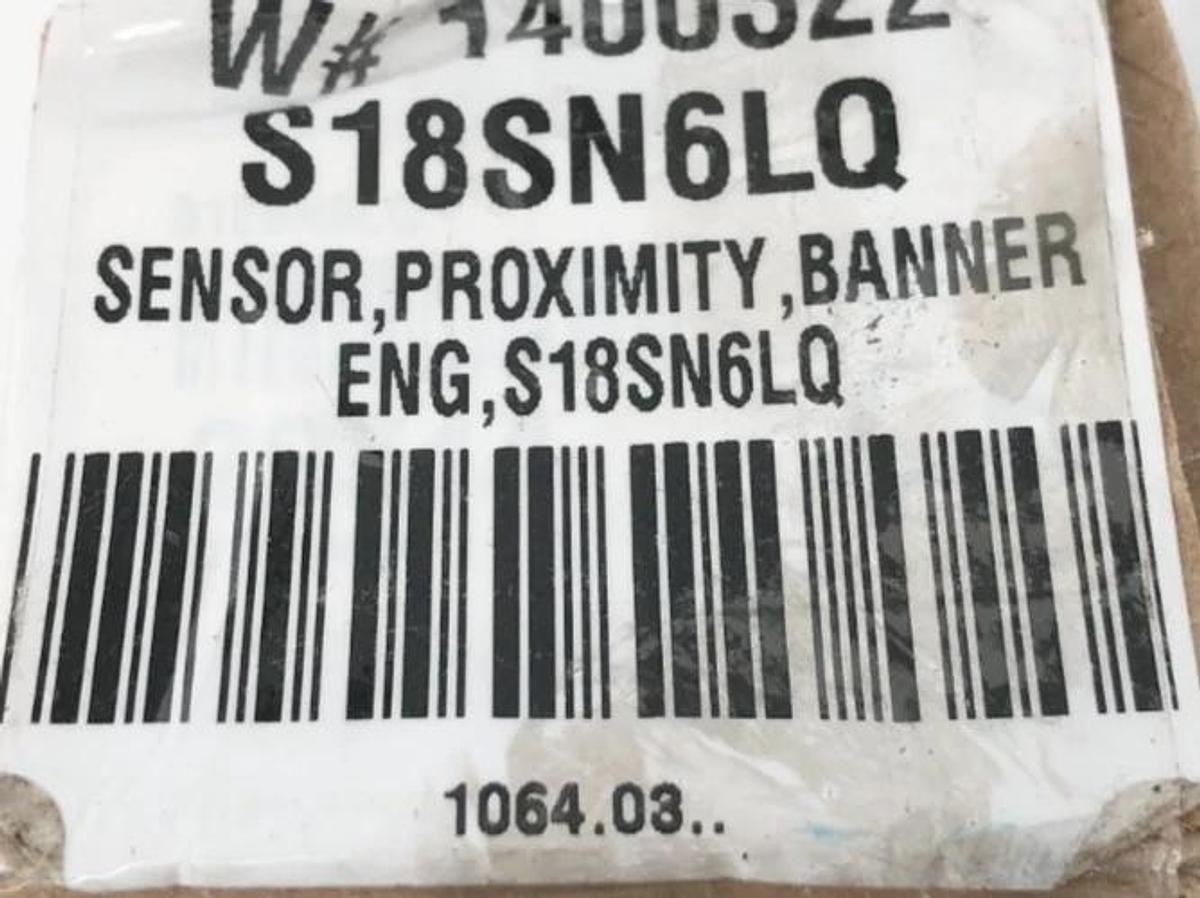 New Banner Engineering S18SN6LQ Photoelectric Sensor 10-30VDC 29511