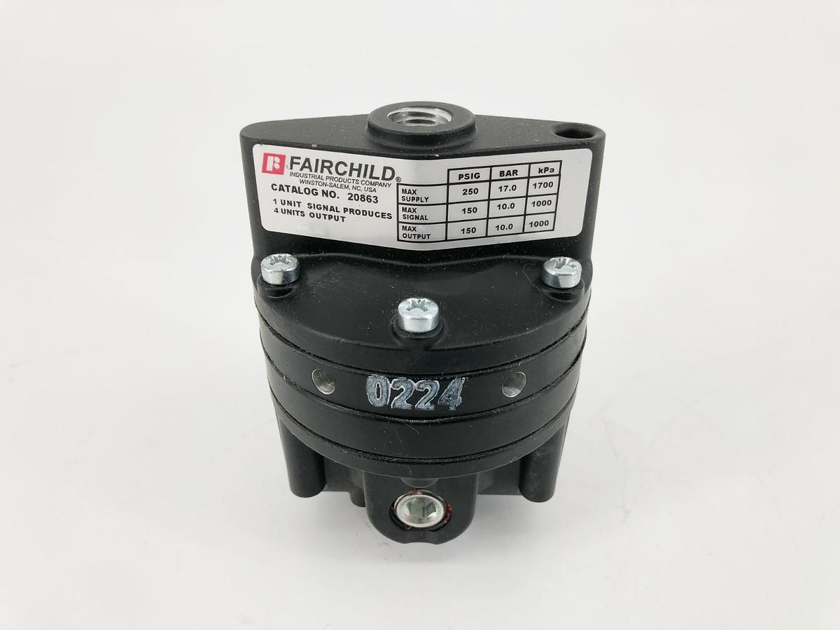 New Fairchild 20863 Volume Booster 1:4 Ratio 250psig - No Box