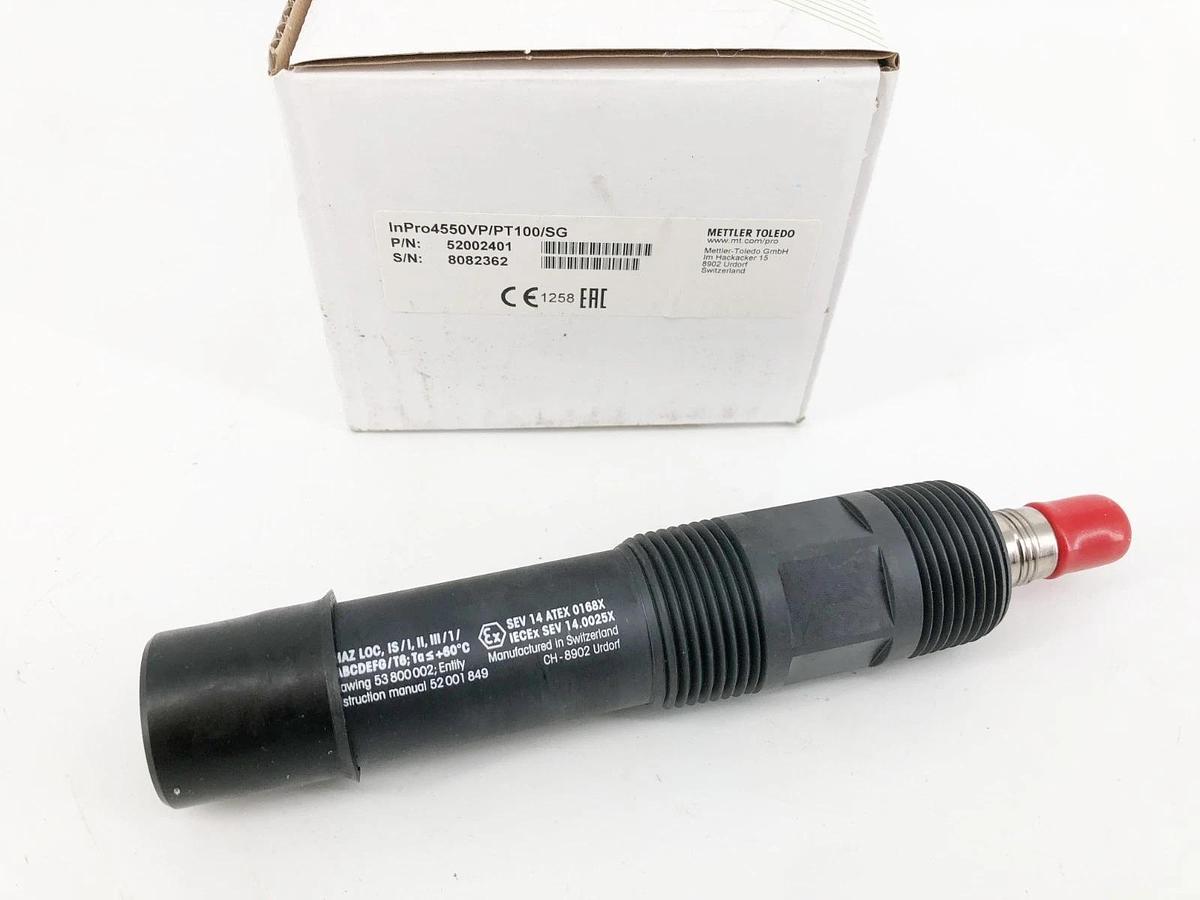New Mettler Toledo 52002401 pH Sensor InPro4550VP/PT100/SG