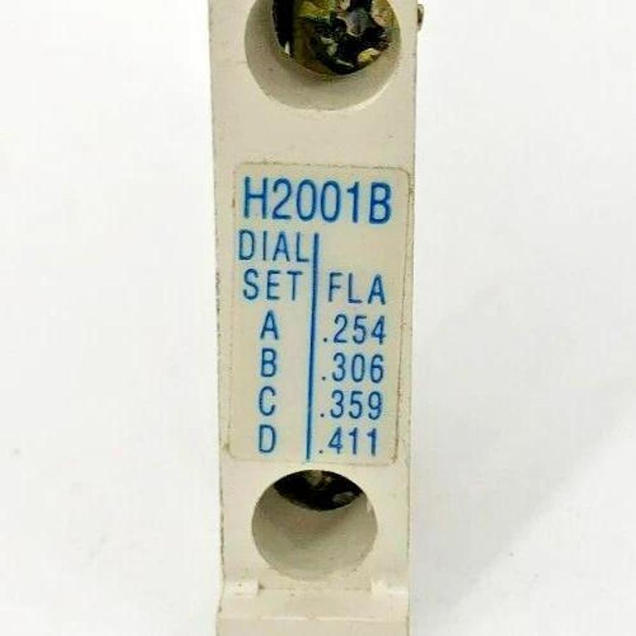 Lot of 3 New Eaton H2001B-3 Heater Elements 0.254-0.411A