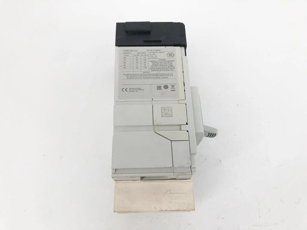 New Allen Bradley 140MG-G8P-C30 Circuit Breaker 30A 3P 480V-600Y/347V - No Box