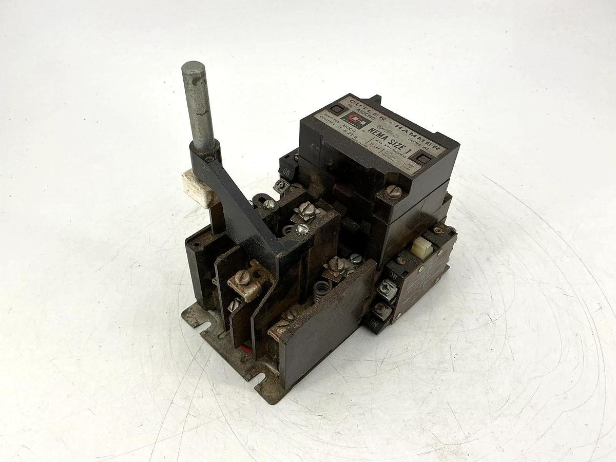 Used Cutler-Hammer A10CN0A Ser A1 Motor Starter / Contactor 3PH 27A 110/120V 50/60HZ
