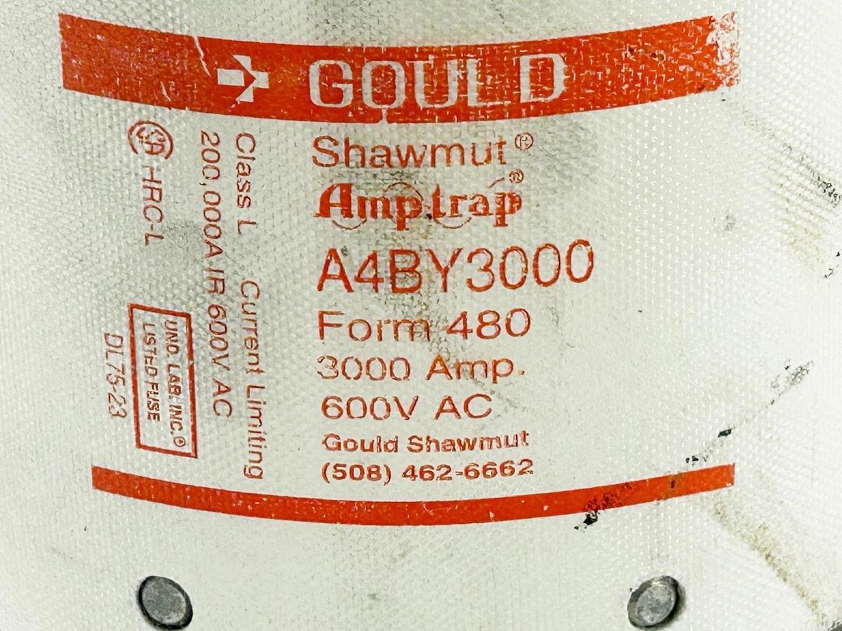 New Gould Shawmut A4BY3000 Current Limiting Fuse 3000A 600V Class L - No Box