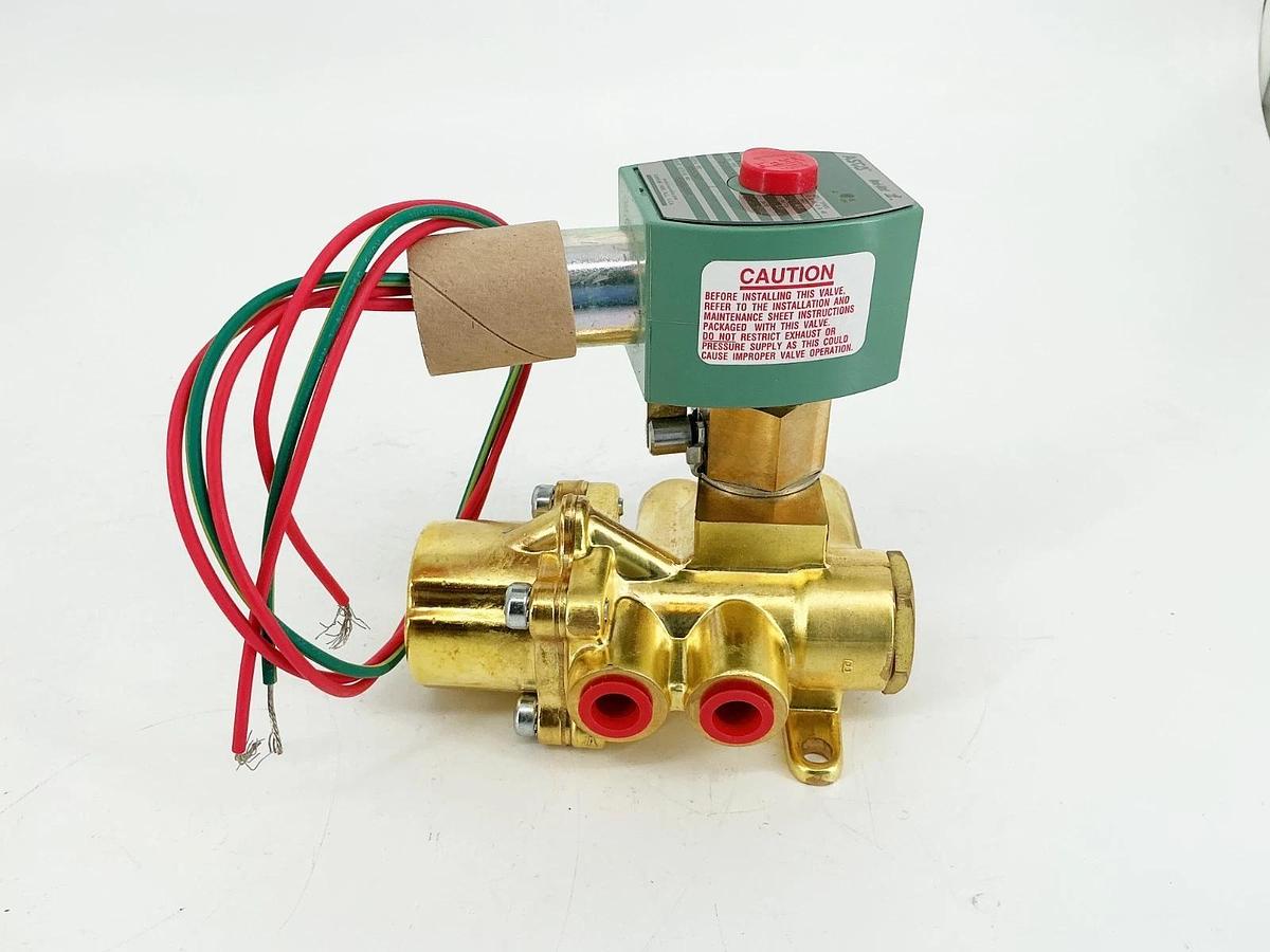 New Asco 8344G070MO 24VDC Solenoid Valve 125PSI 1/4" Pipe 11.6W