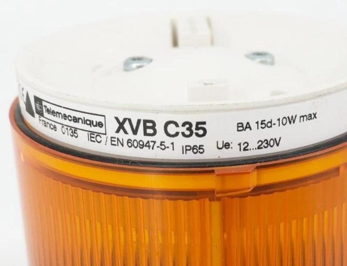 New Telemecanique XVBC35 Amber Stack Light 12-230V - No Box
