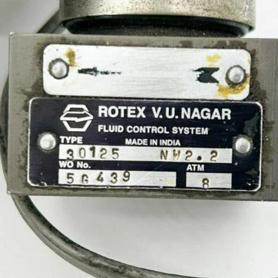 Used Rotex 30125 3-Way Direct Acting Solenoid Valve 24VDC