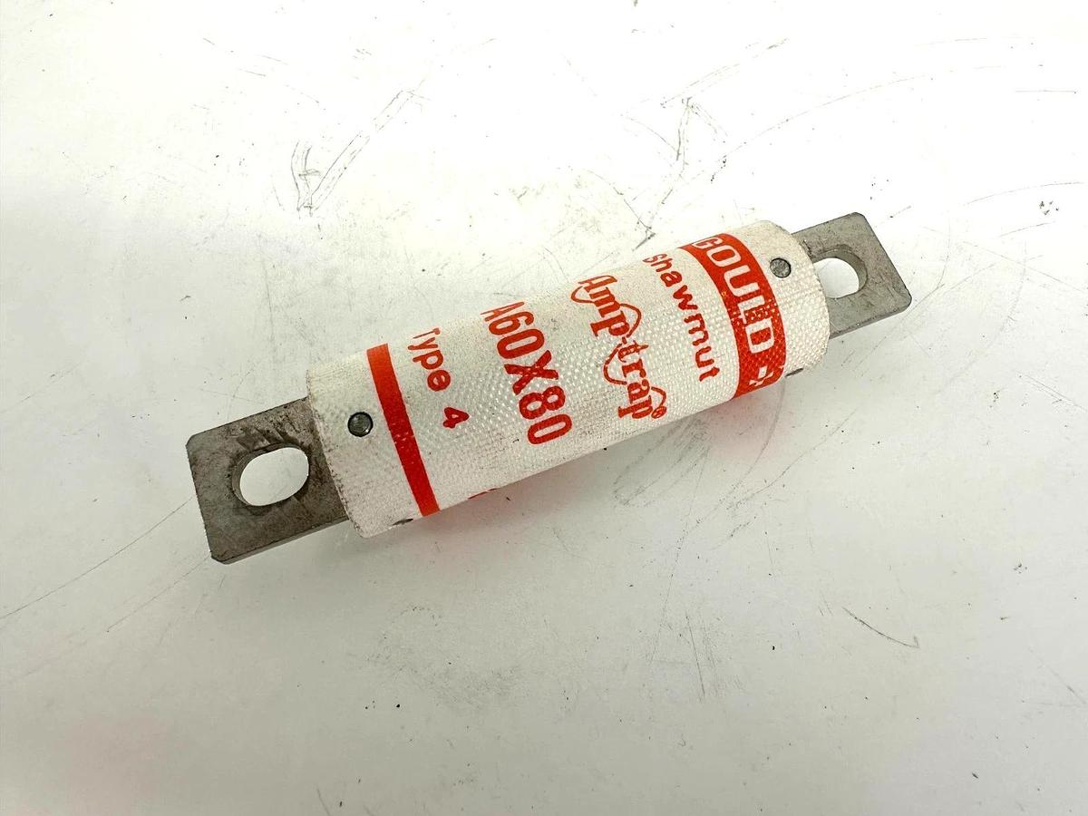 Lot of 3 New Gould Shawmut A60X80 Amtrap Type 4 80A 600V
