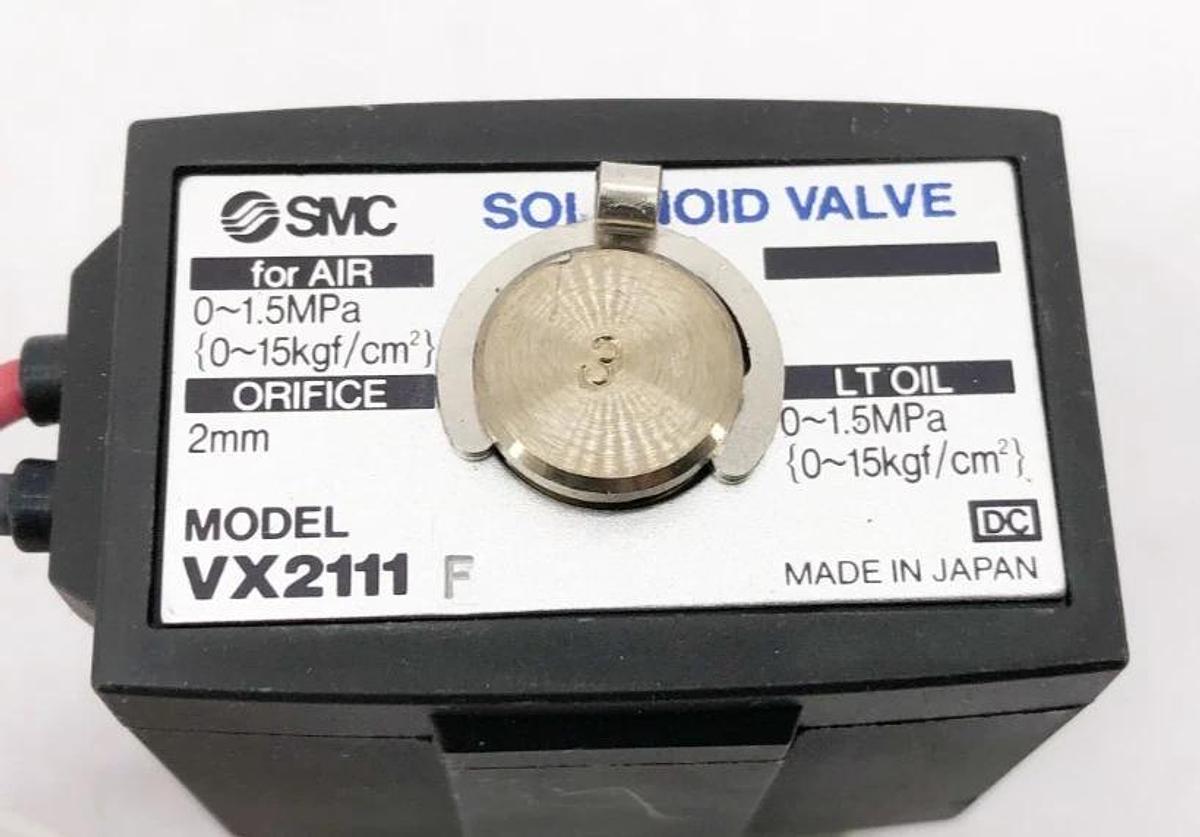 New SMC VX2111F-00-5G Solenoid Valve Coil 24VDC 2mm Orifice - No Box