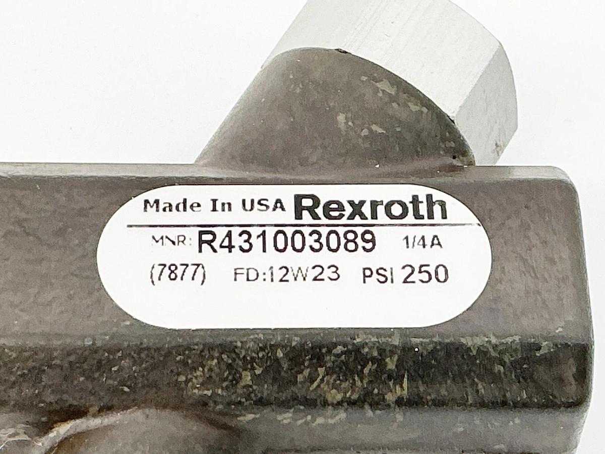 New Rexroth R431003089 Floreg Valve 1/4" 250PSI