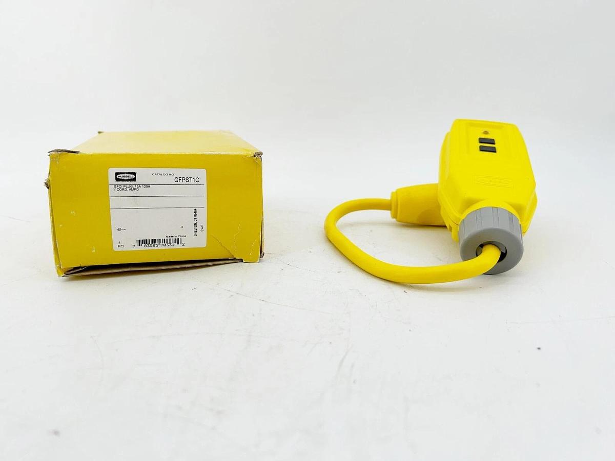 Hubbell GFPST1C Plug 15A 120V 1800W 60Hz 3R