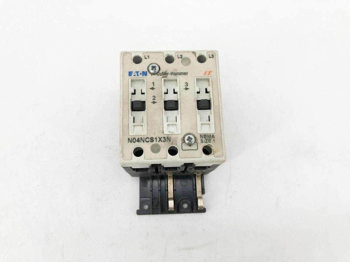 Used Eaton Cutler Hammer N04NCS1X3N NEMA Size 1 Contact Block