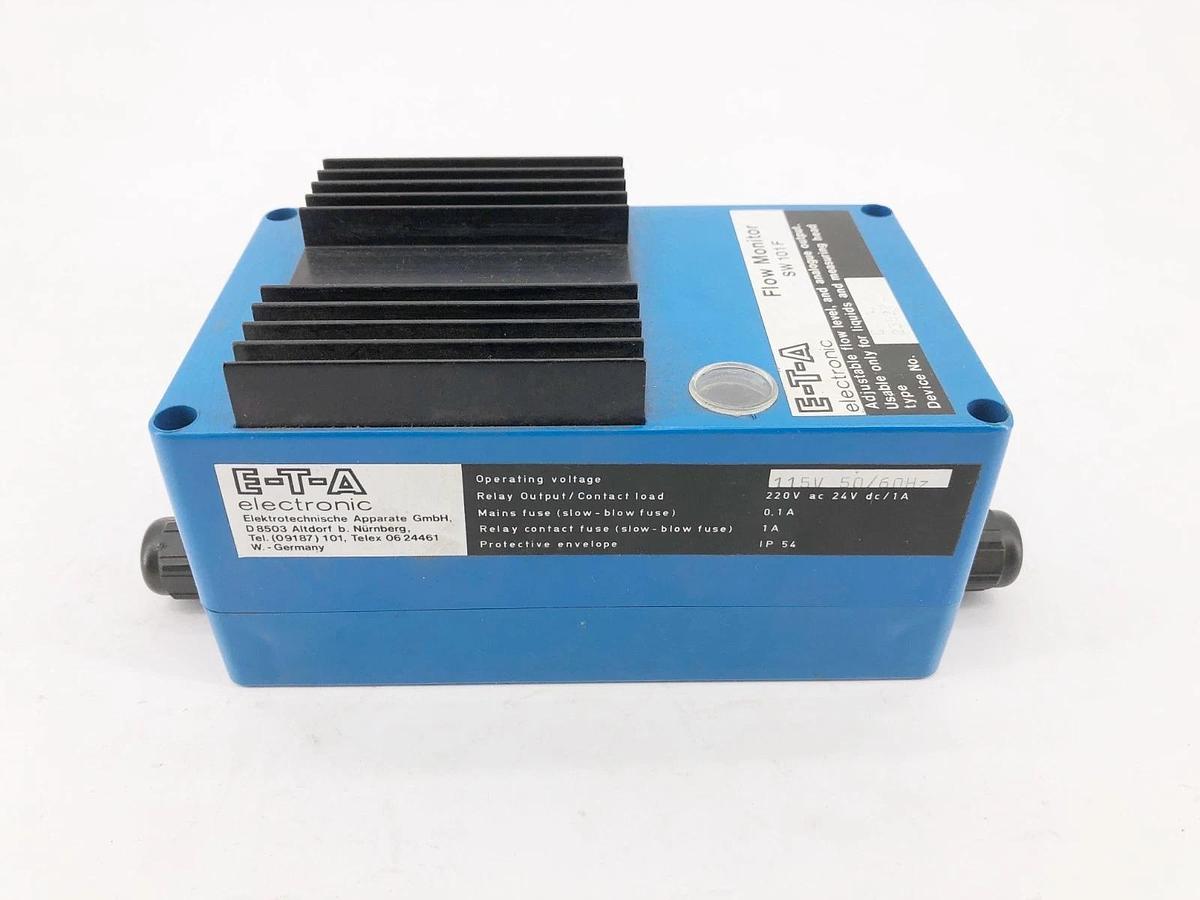 Used E-T-A SW101F Flow Monitor 115V 50/60Hz 220VAC 24VDC 1A
