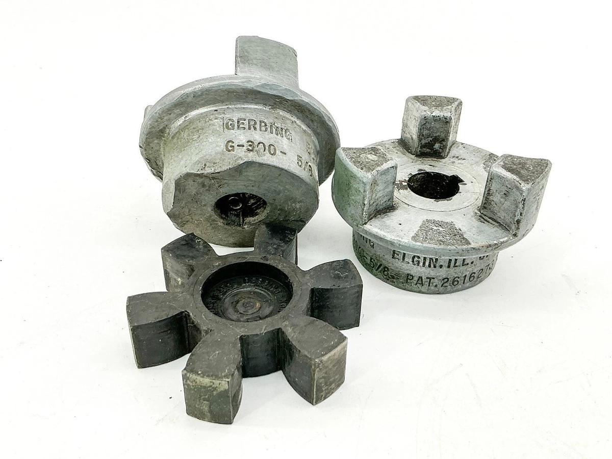 Used Lot of 2 Gerbing G-300-5/8 Coupling Hub W/ Spider 5/8" Bore
