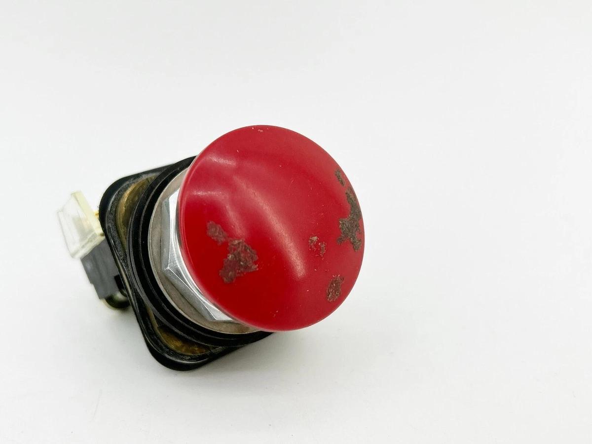 Used Allen Bradley 800T-D6A Pushbutton Momentary Contact 30MM Red Ser. T