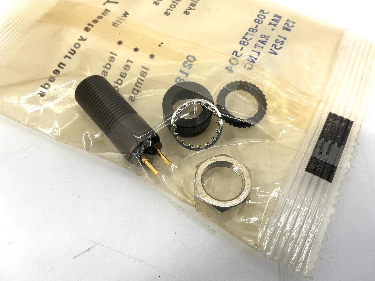 Lot of 5 New Dialight 508-8738-504 Cartridge Lamp Holder 9.525mm 2-Pin 75W 125V