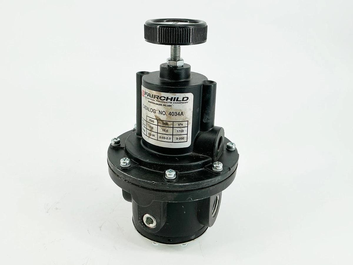 Used Fairchild 4034A Pressure Regulator 250PSI 17Bar 1700kPa