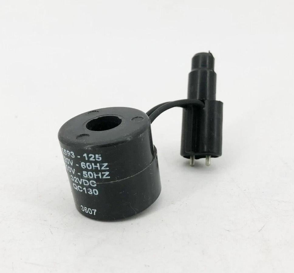 New Parker Schrader Bellows K593-125 Solenoid Coil 32VDC 120/60 11/50