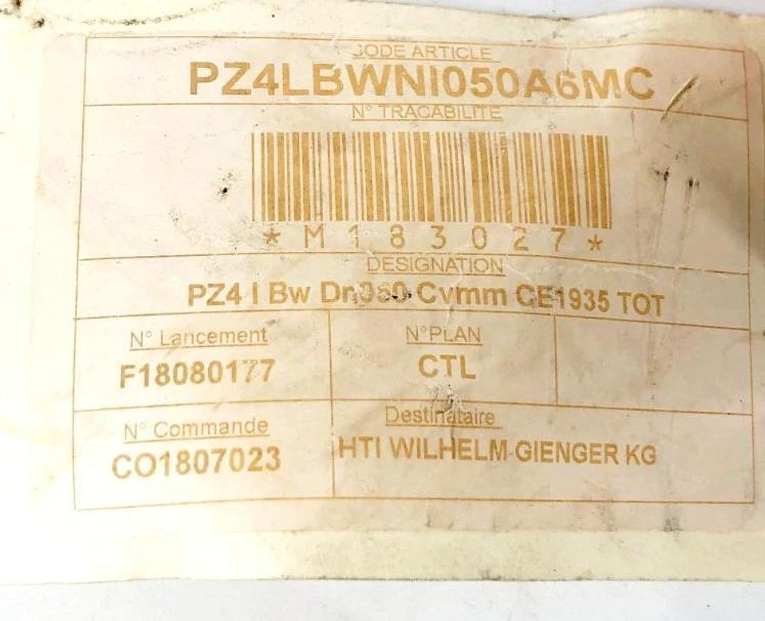 New Meca-Inox PZ4LBWNI050A6MC Sanitary Ball Valve PN80 M-I-DN50 - No Box
