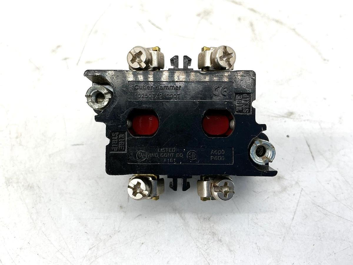 Lot of 2 New Cutler-Hammer 10250T3 Ser C1 Contact Block 2NC 10A 690V 10250T
