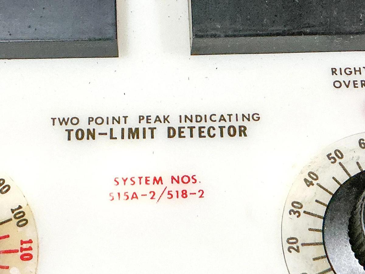 Used IMCO 515A-2/518-2 Two Point Peak Indicating Ton-Limit Detector