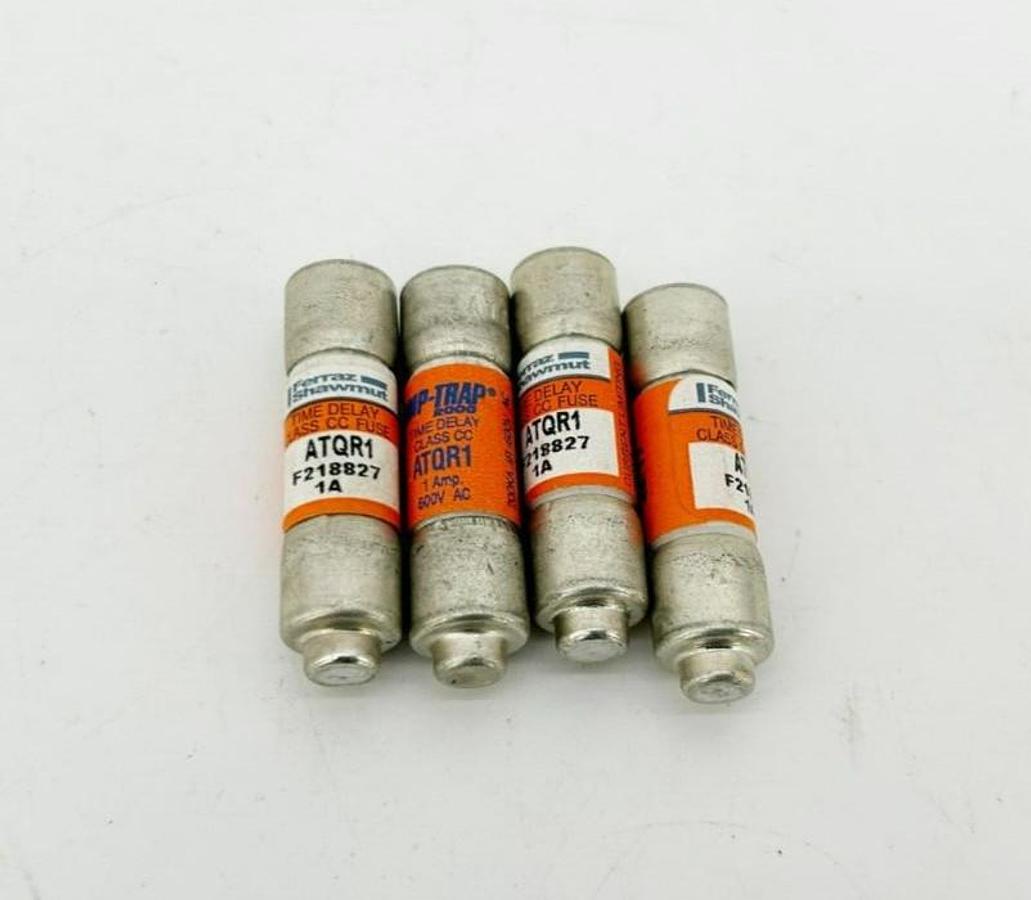 Lot of 4 New Ferraz Shawmut ATQR1 Fuses, 1A 600VAC Class CC