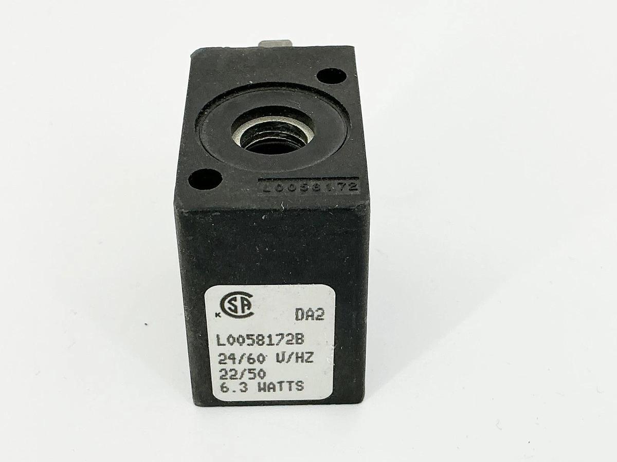 New L0058172B Solenoid Coil 24V 50/60Hz 6.3W - No Box