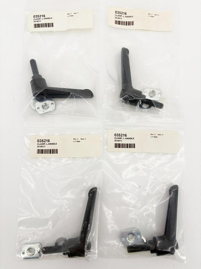 Lot of 4 New 30-0011 Clamp L-Handles