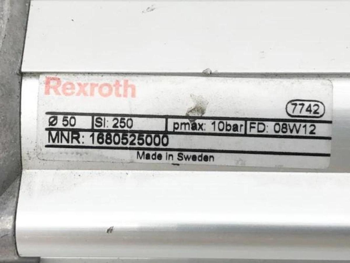 New Rexroth 1680525000 Pneumatic Cylinder 50mm Bore 250mm Stroke - No Box
