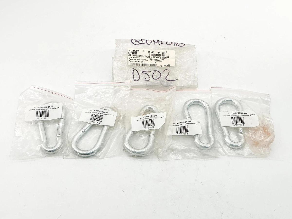 New 67791822 All Purpose Snap-Zinc Plateded