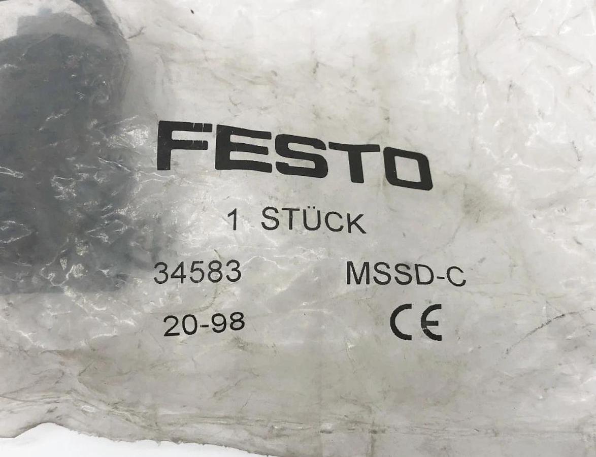 Lot of 3 New Festo MSSD-C Solenoid Coil Plug Sockets Type A 34583