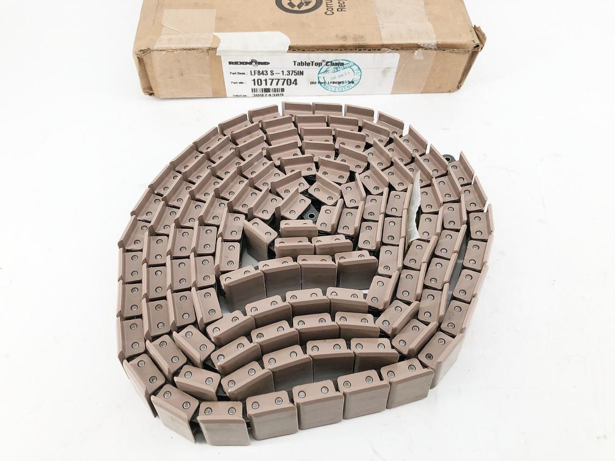 New Rexnord LF843 S-1.375IN TableTop Chain 10177704 10 FT.