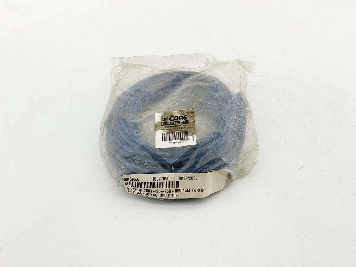 New Core Cables 25-250-050 Optical Digital Cable 50'