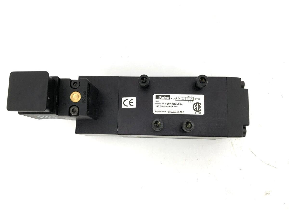 New Parker H21WXBBL53B Pneumatic Valve Assembly