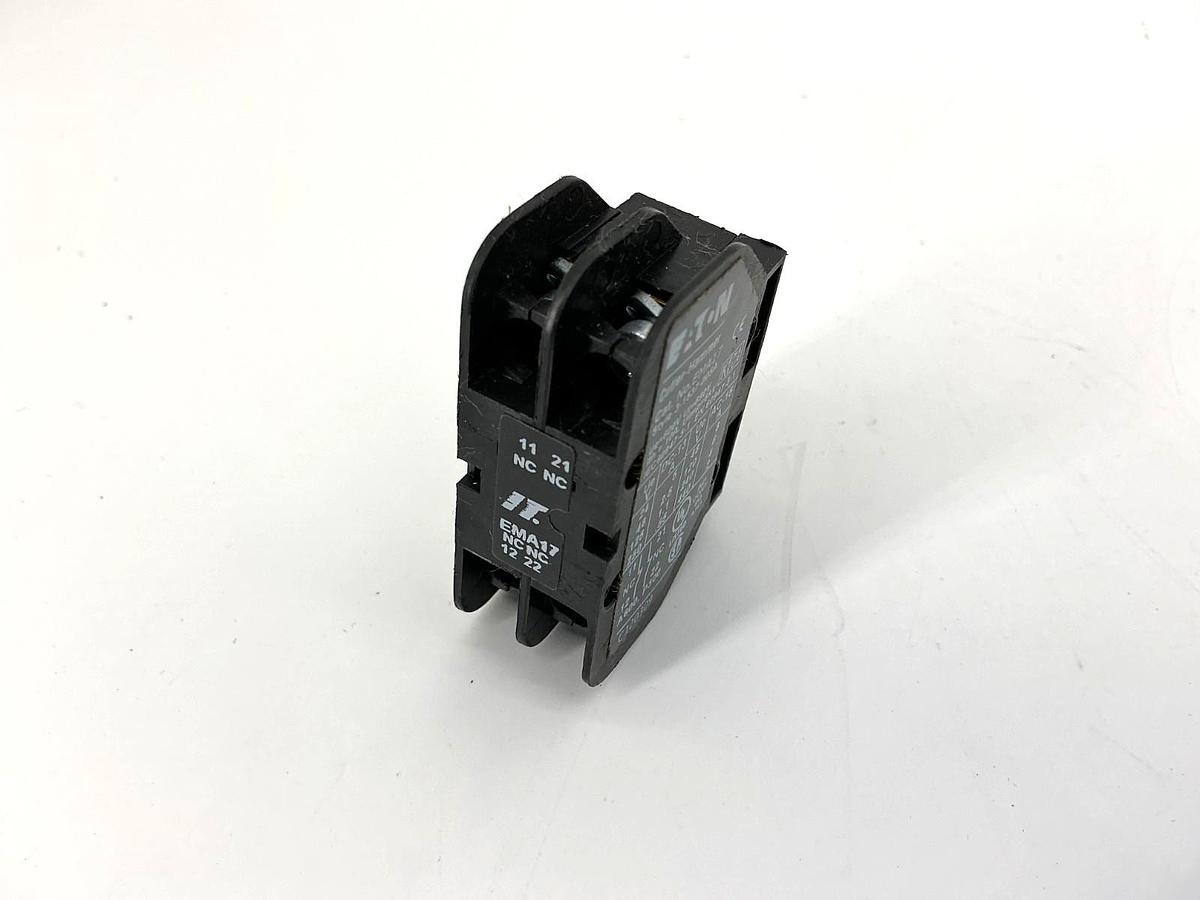 Used Eaton Cutler-Hammer EMA17 Dual Auxiliary Contact Block 2NC 10A 600VAC