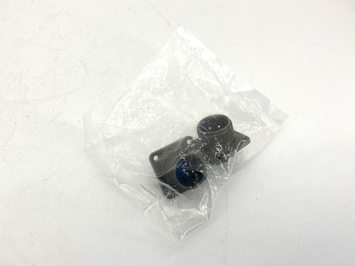 Lot of 2 New Amphenol 97-3102A14S-9PY Connector Receptacle Male 2-Pin