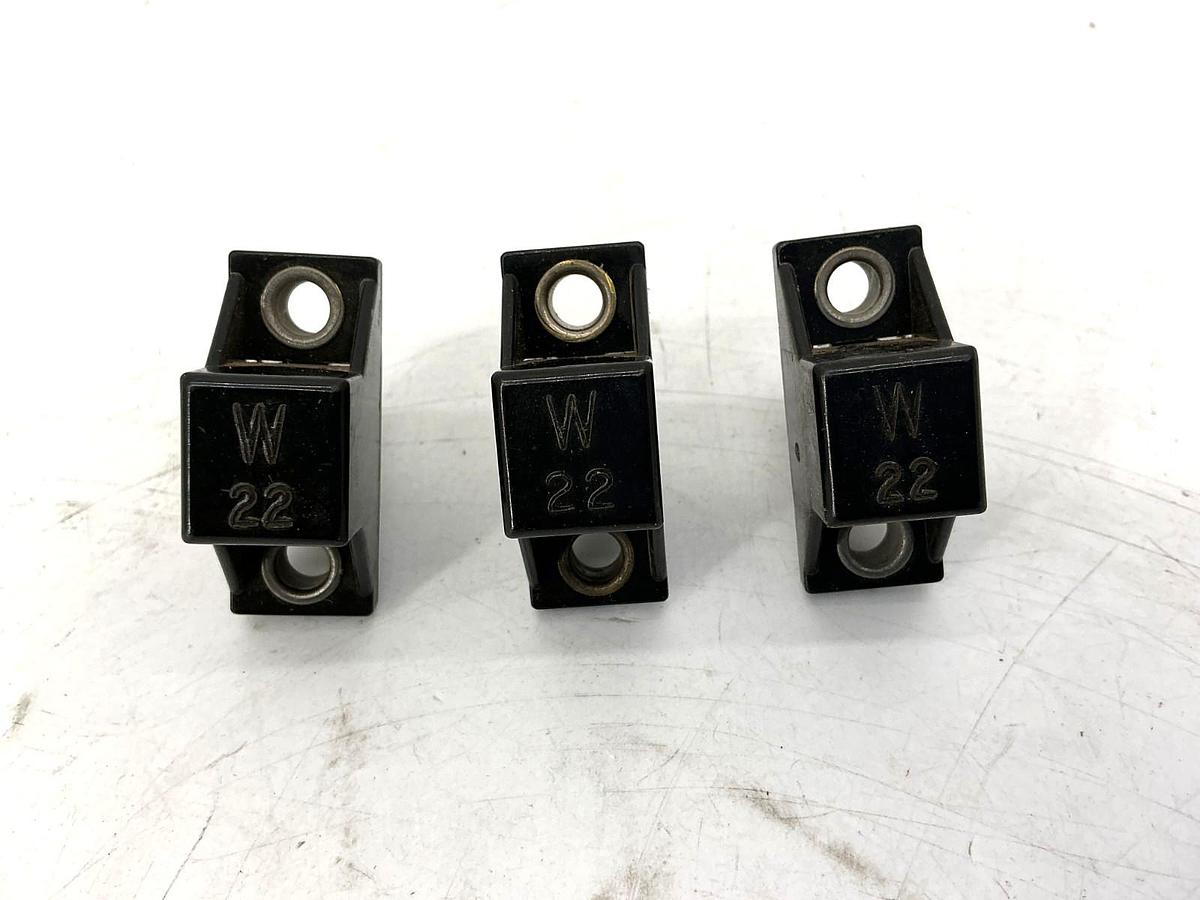 Lot of 3 New Allen Bradley W22 Thermal Overload Relay Heater Element W-22