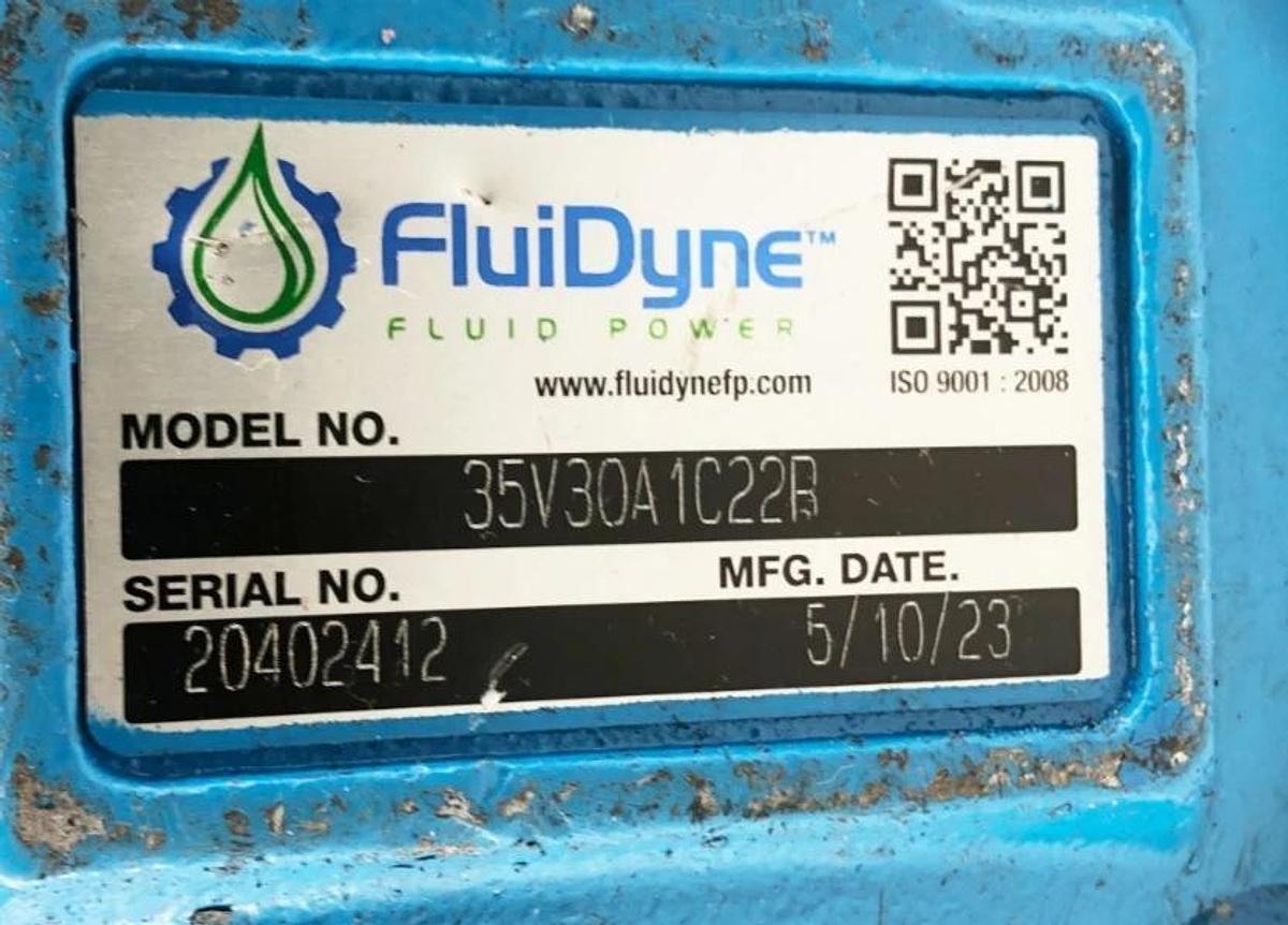 New Fluidyne 35V30A-1C22R Vane Pump Replaces 02-137126 - No Box