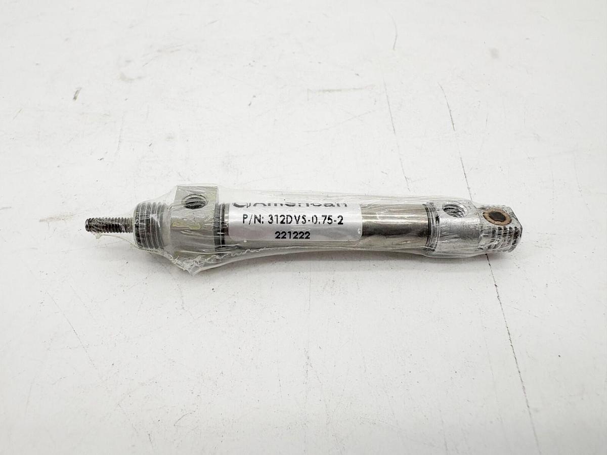 New American 312DVS-0.75-2 Pneumatic Cylinder 5/16" Bore 3/4" Stroke SS