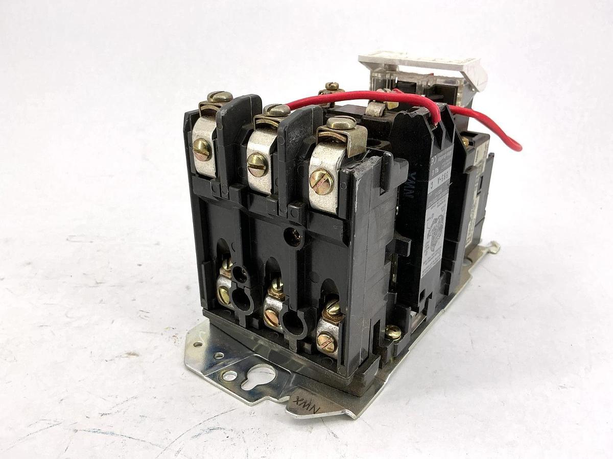 Used Allen Bradley 509-BOD-A2GA Starter 5.7-18A w/ 595-A Aux Contact 115-120V 60HZ