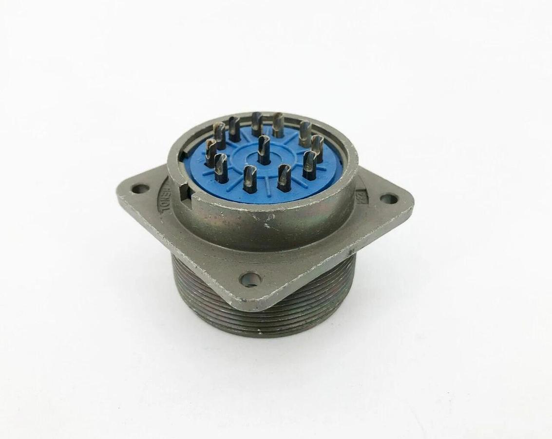 New Amphenol 97-3102A28-18S Circular Connector Receptacle 12 Position
