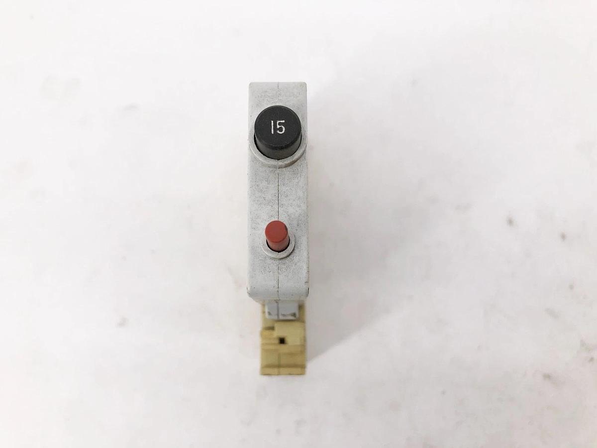 Used Allen-Bradley 1492-GHA150 Ser. A Circuit Breaker with ETA Base 15A 125VAC 65VDC