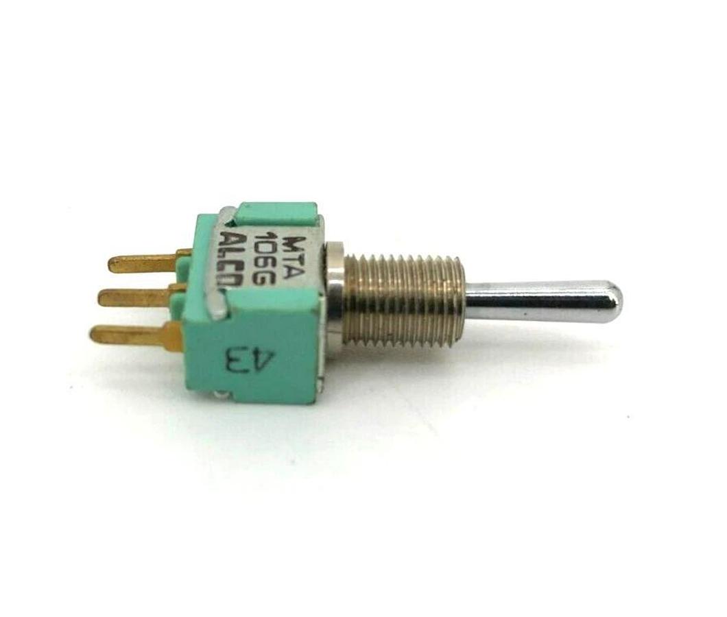 Lot of 2 Alco New MTA 106G Mini Toggle Switches 6A@125V 3A@250V