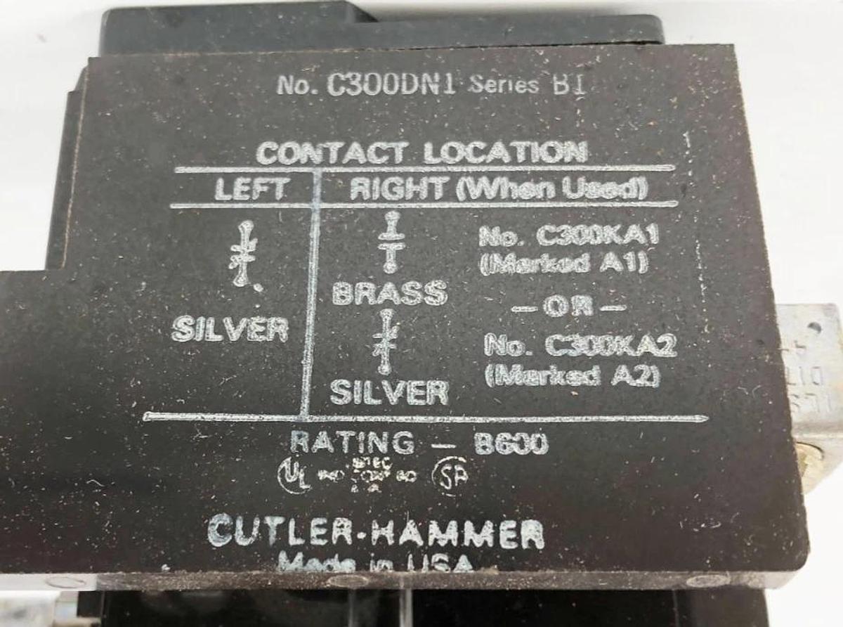 New Eaton Cutler Hammer C300DN1B Overload Relay Type ST Eutectic 50A NC